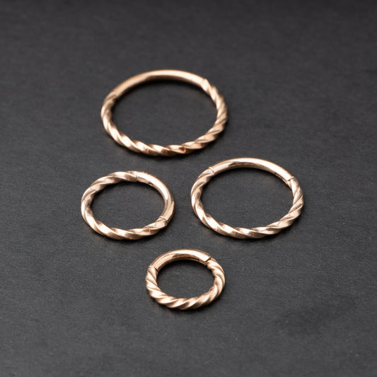 14K Rose Gold Plated Septum Ring