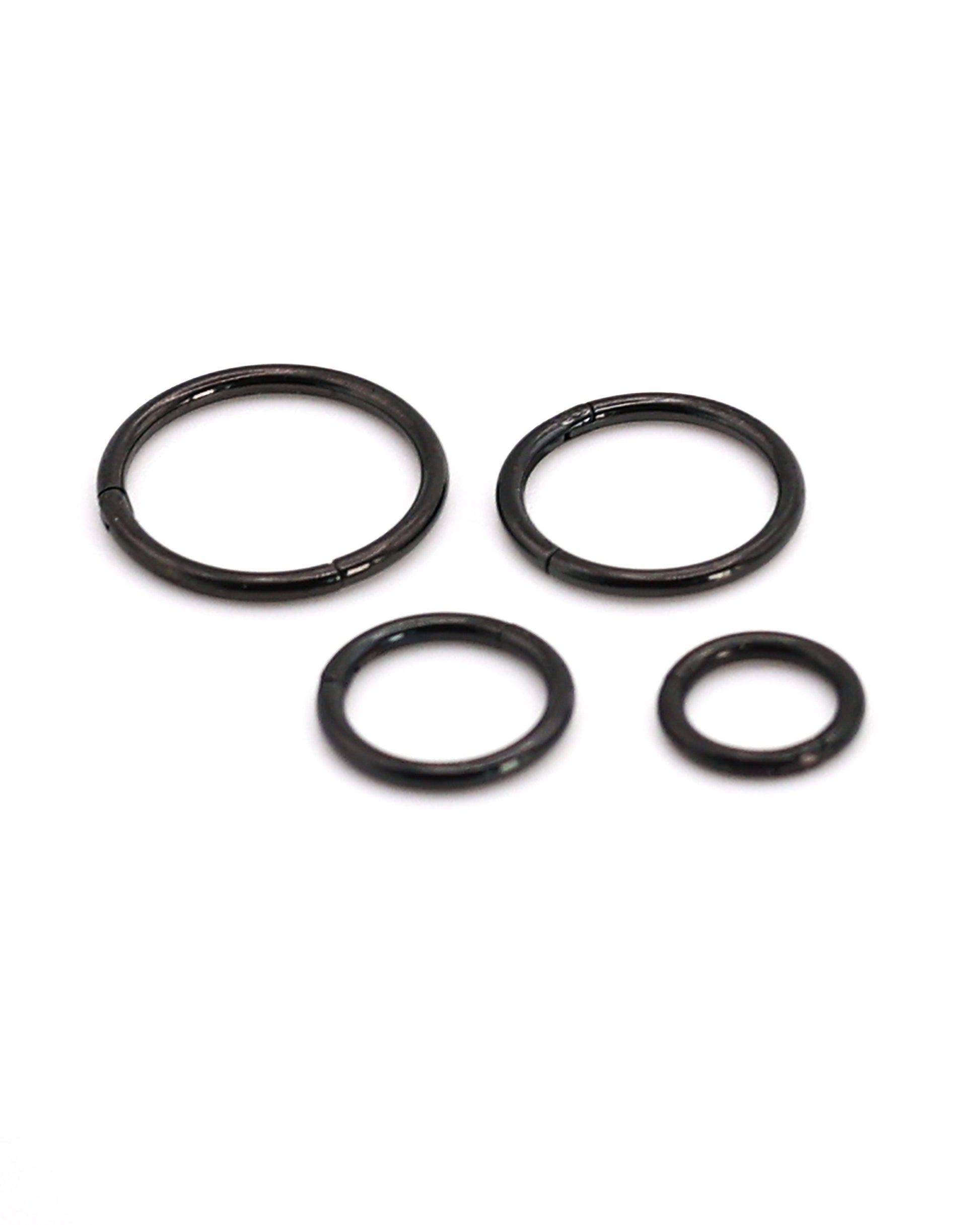 Black Clicker Hoop in 8mm, 10mm, 12mm and 6mm