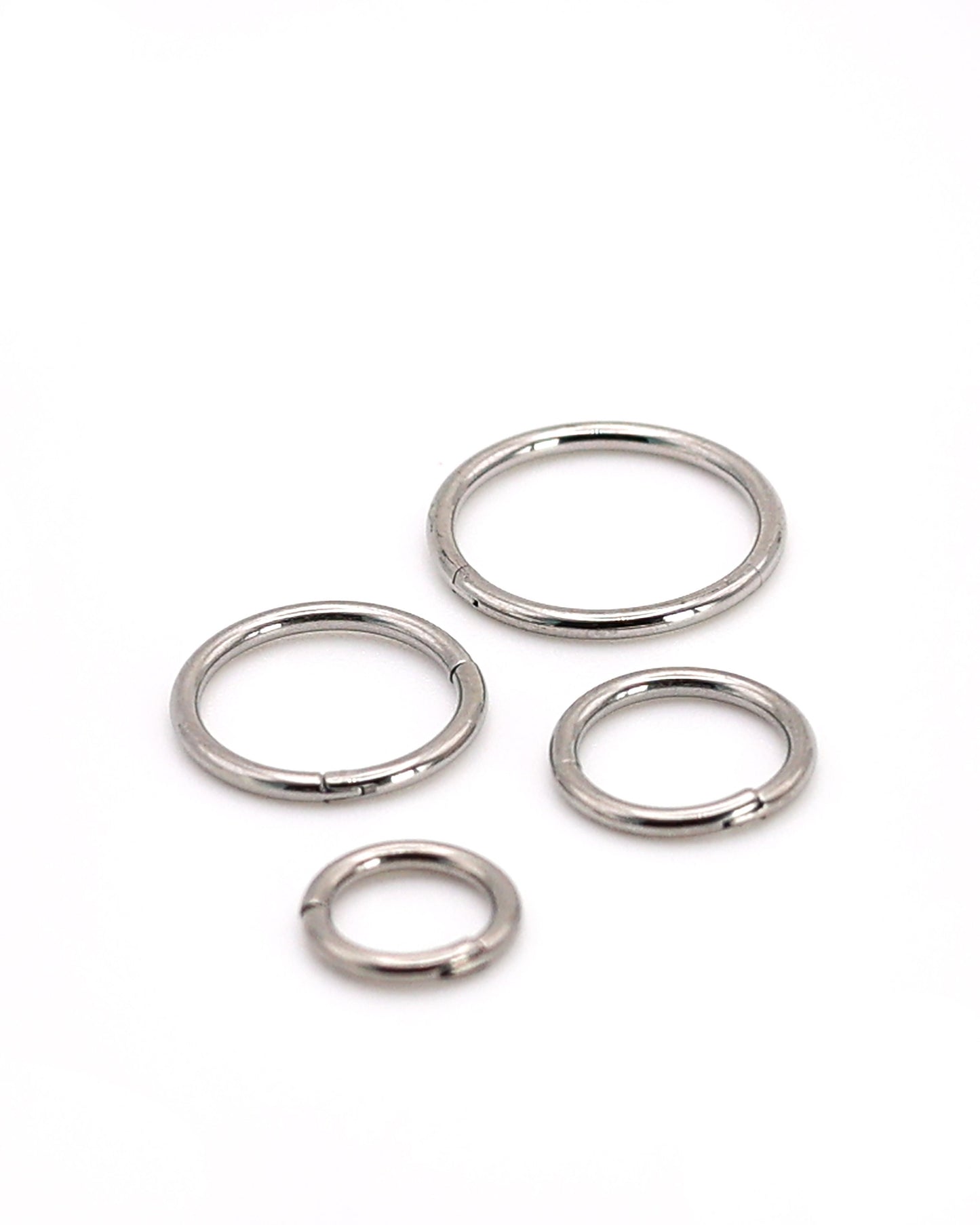 Titanium Implant Grade Clicker Hoops in all colours and sizes - septum clicker 16 Gauge 1.2mm hinged Nose Jewelry, Helix Hoop, Daith Jewelry