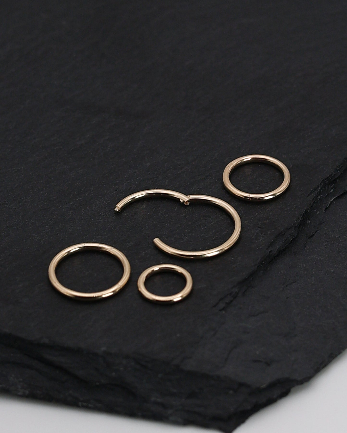 Solid 14K Gold Minimal Daith Hoop, Septum Ring, Helix Hoop, Ear Piercing, 6mm, 8mm, 10mm, 12mm, Septum Jewelry,16 Gauge 1.2mm Hinged Clicker