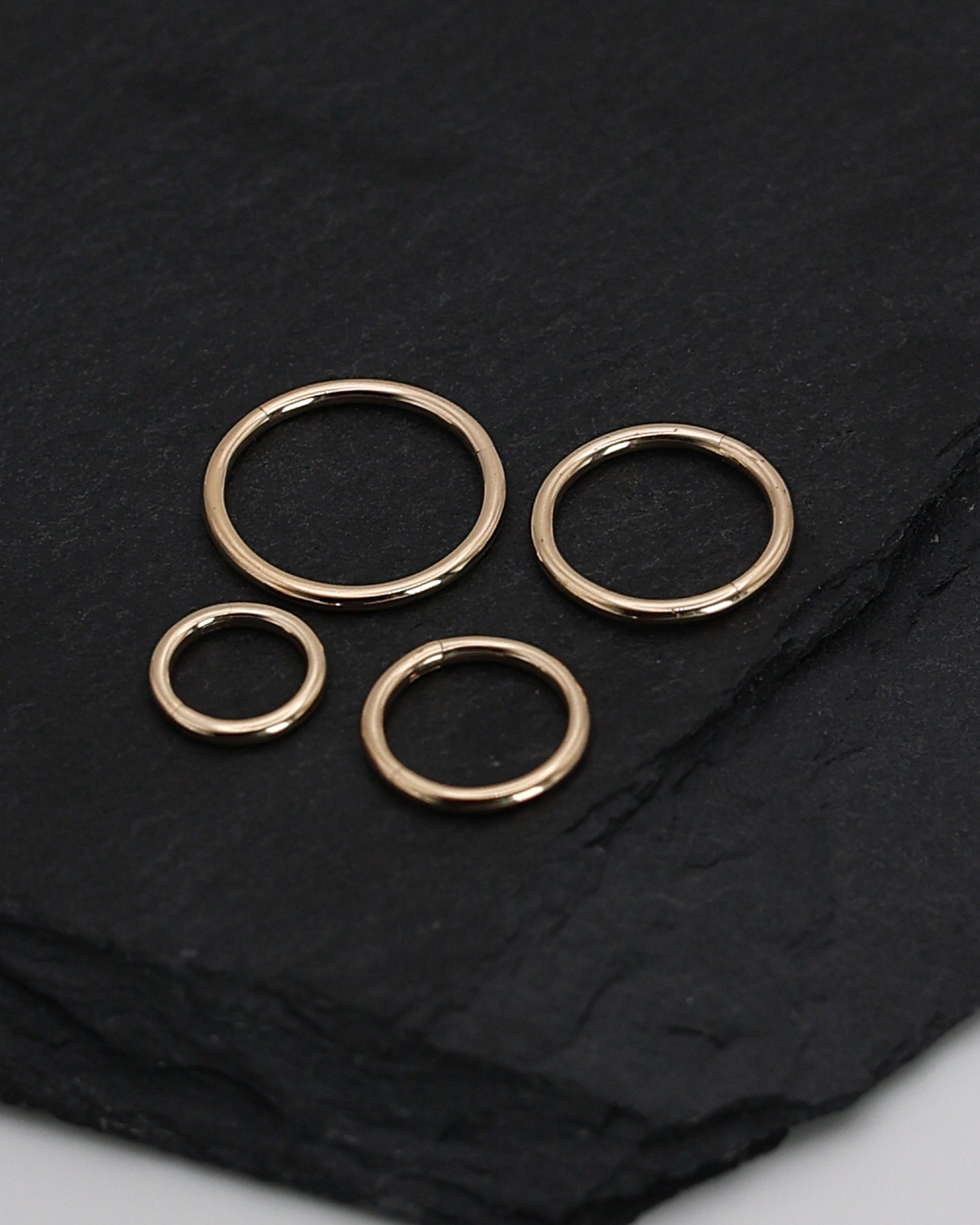 Solid 14K Gold Minimal Daith Hoop, Septum Ring, Helix Hoop, Ear Piercing, 6mm, 8mm, 10mm, 12mm, Septum Jewelry,16 Gauge 1.2mm Hinged Clicker