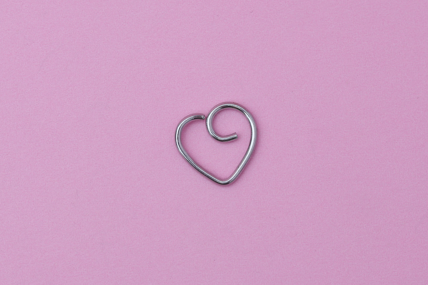 Heart Shaped Daith Hoop, Jewelry for Daith Piercings, Heart Daith Jewelry, Daith Earring