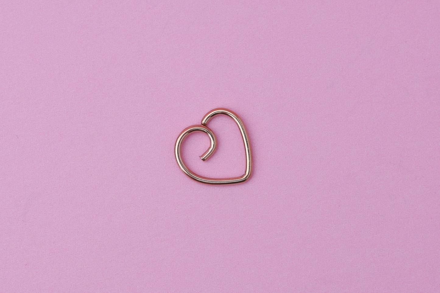 Heart Shaped Daith Hoop, Jewelry for Daith Piercings, Heart Daith Jewelry, Daith Earring