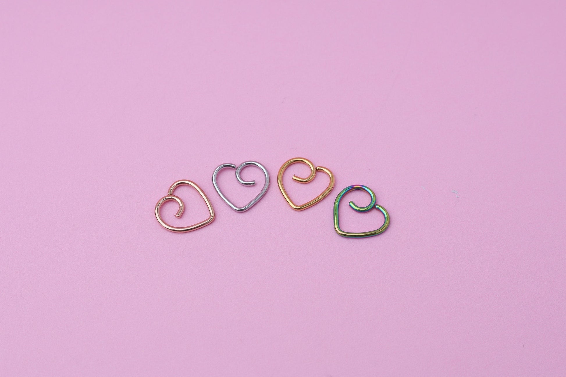 Heart Shaped Daith Hoop, Jewelry for Daith Piercings, Heart Daith Jewelry, Daith Earring