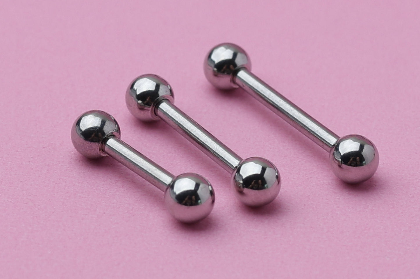 Barbell, Silver Eyebrow Piercing, Nipple Piercing, Rook Piercing, Daith Bar, Lip Piercing, Tongue Jewelry, Helix Piercing