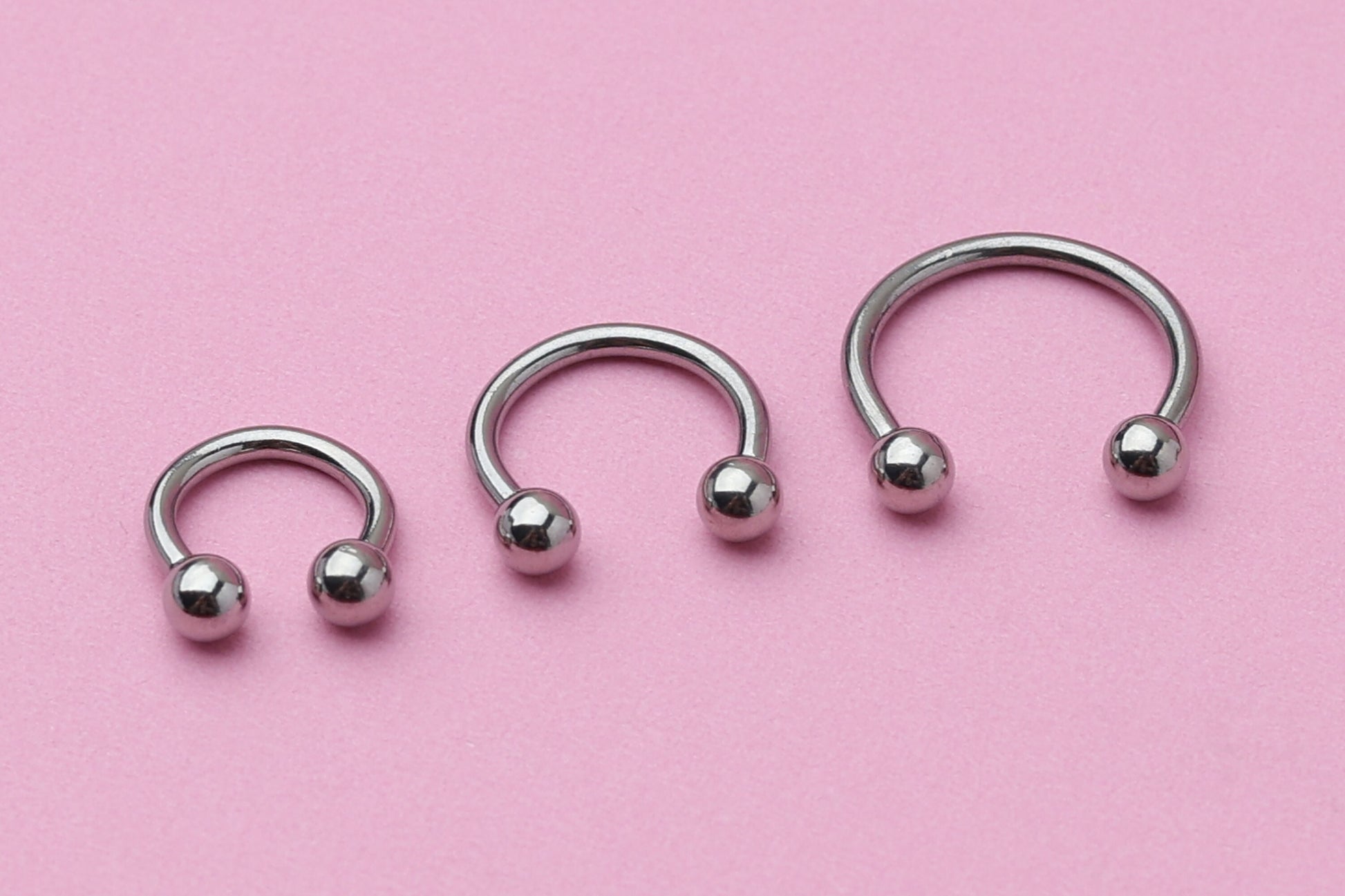 Horseshoe Septum Ring, Cartilage Piercing, Silver Septum Piercing, Helix Piercing, Nose Hoop, Daith Earring, Body Jewelry