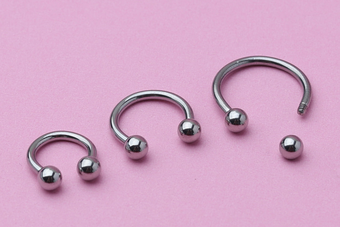 Horseshoe Septum Ring, Cartilage Piercing, Silver Septum Piercing, Helix Piercing, Nose Hoop, Daith Earring, Body Jewelry