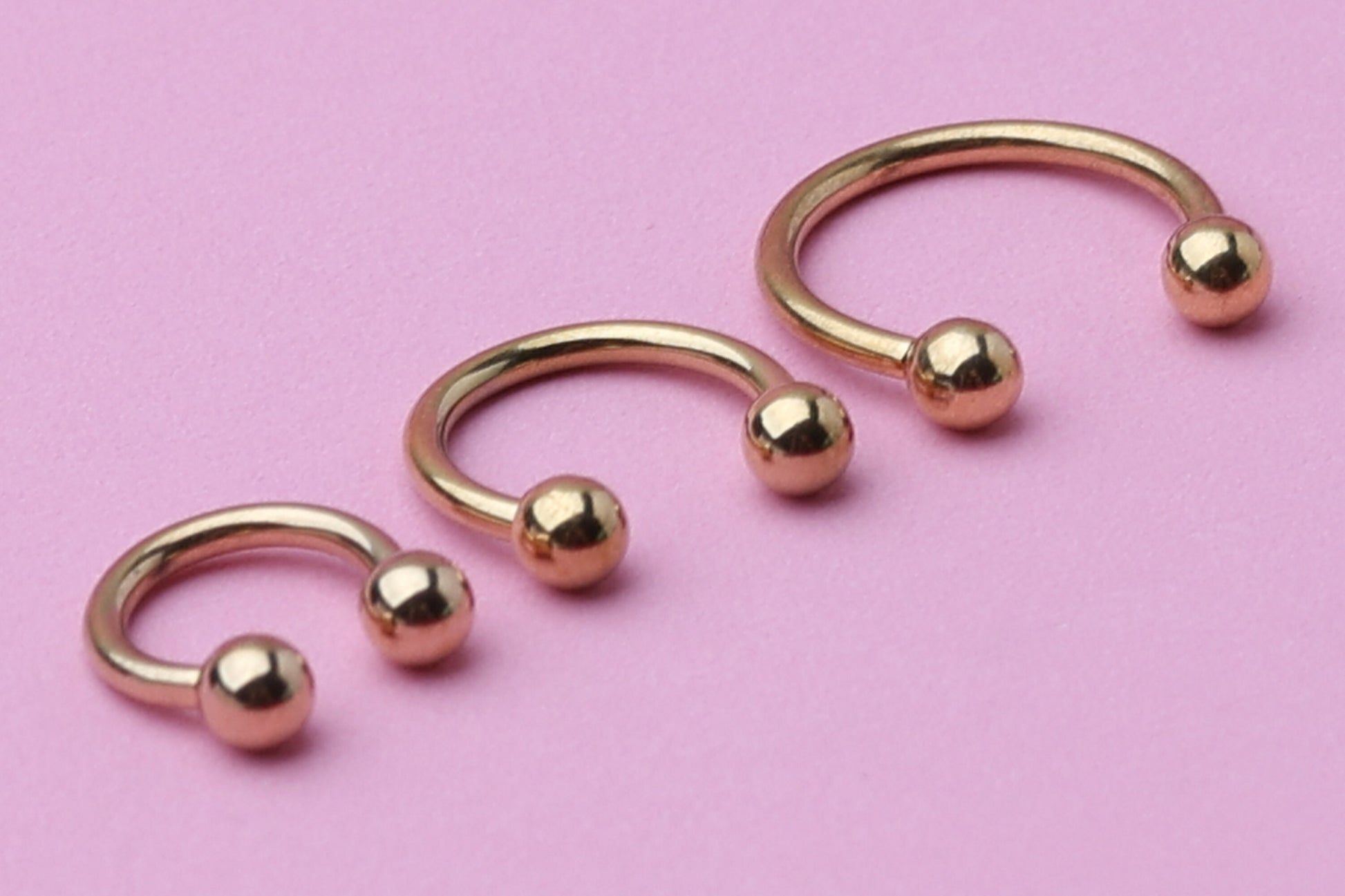 Gold Horseshoe Septum Ring, Cartilage Piercing, Septum Piercing, Helix Piercing, Nose Hoop, Daith Earring, Body Jewelry