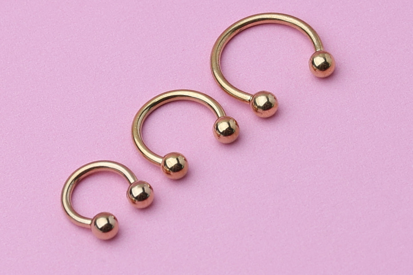 Gold Horseshoe Septum Ring, Cartilage Piercing, Septum Piercing, Helix Piercing, Nose Hoop, Daith Earring, Body Jewelry