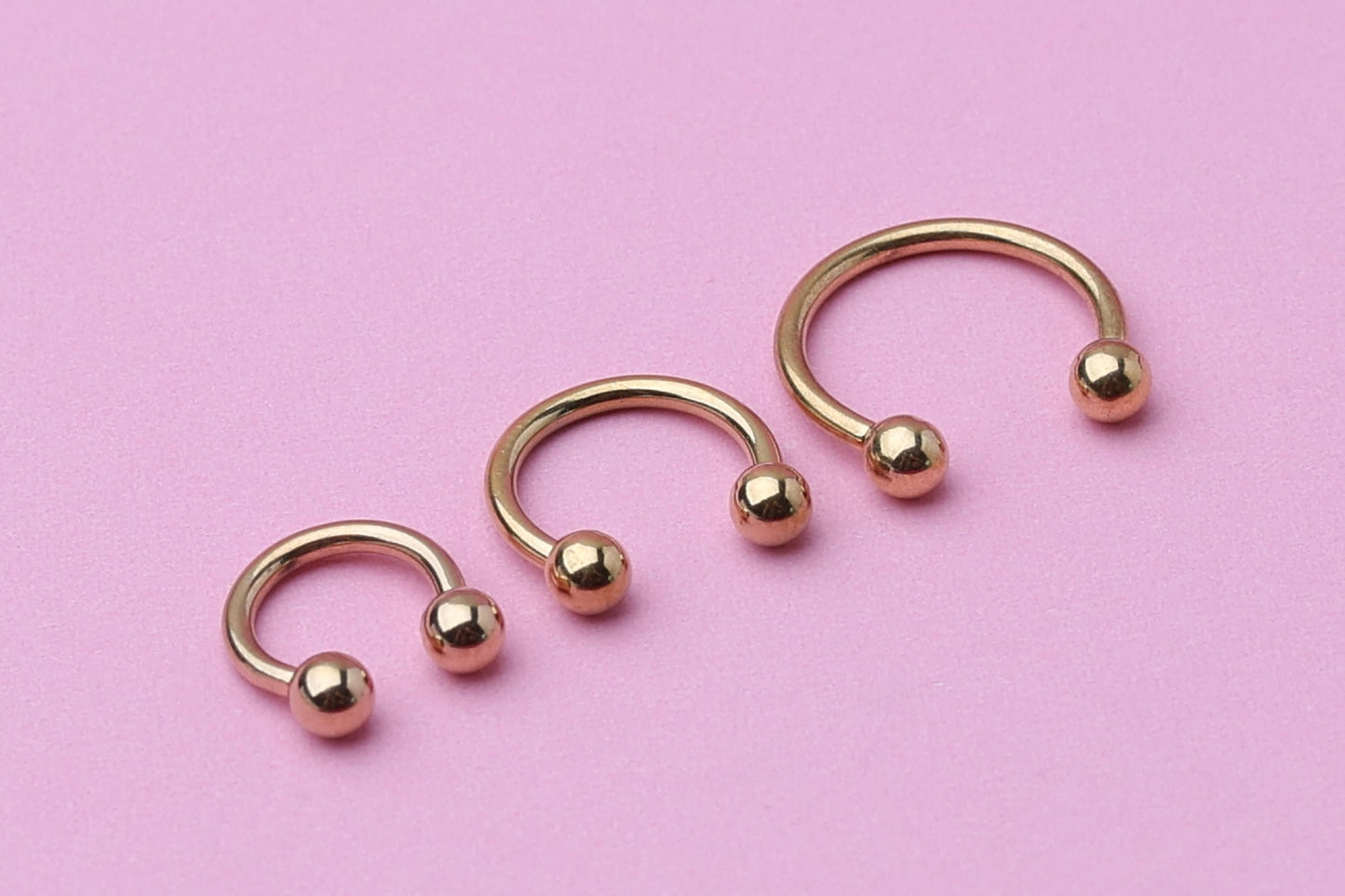 Gold Horseshoe Septum Ring, Cartilage Piercing, Septum Piercing, Helix Piercing, Nose Hoop, Daith Earring, Body Jewelry