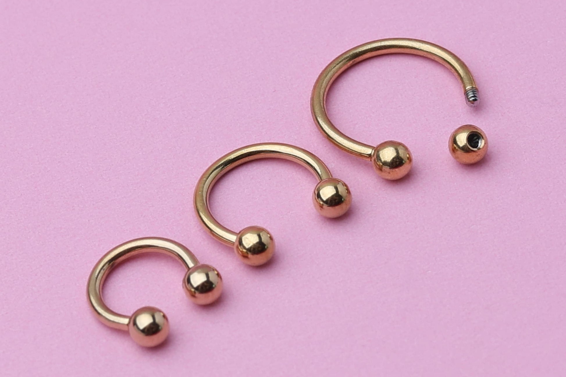 Gold Horseshoe Septum Ring, Cartilage Piercing, Septum Piercing, Helix Piercing, Nose Hoop, Daith Earring, Body Jewelry