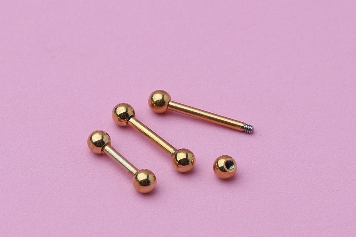 Barbell, Gold Eyebrow Piercing, Nipple Piercing, Rook Piercing, Daith Bar, Lip Piercing, Tongue Jewelry, Helix Piercing