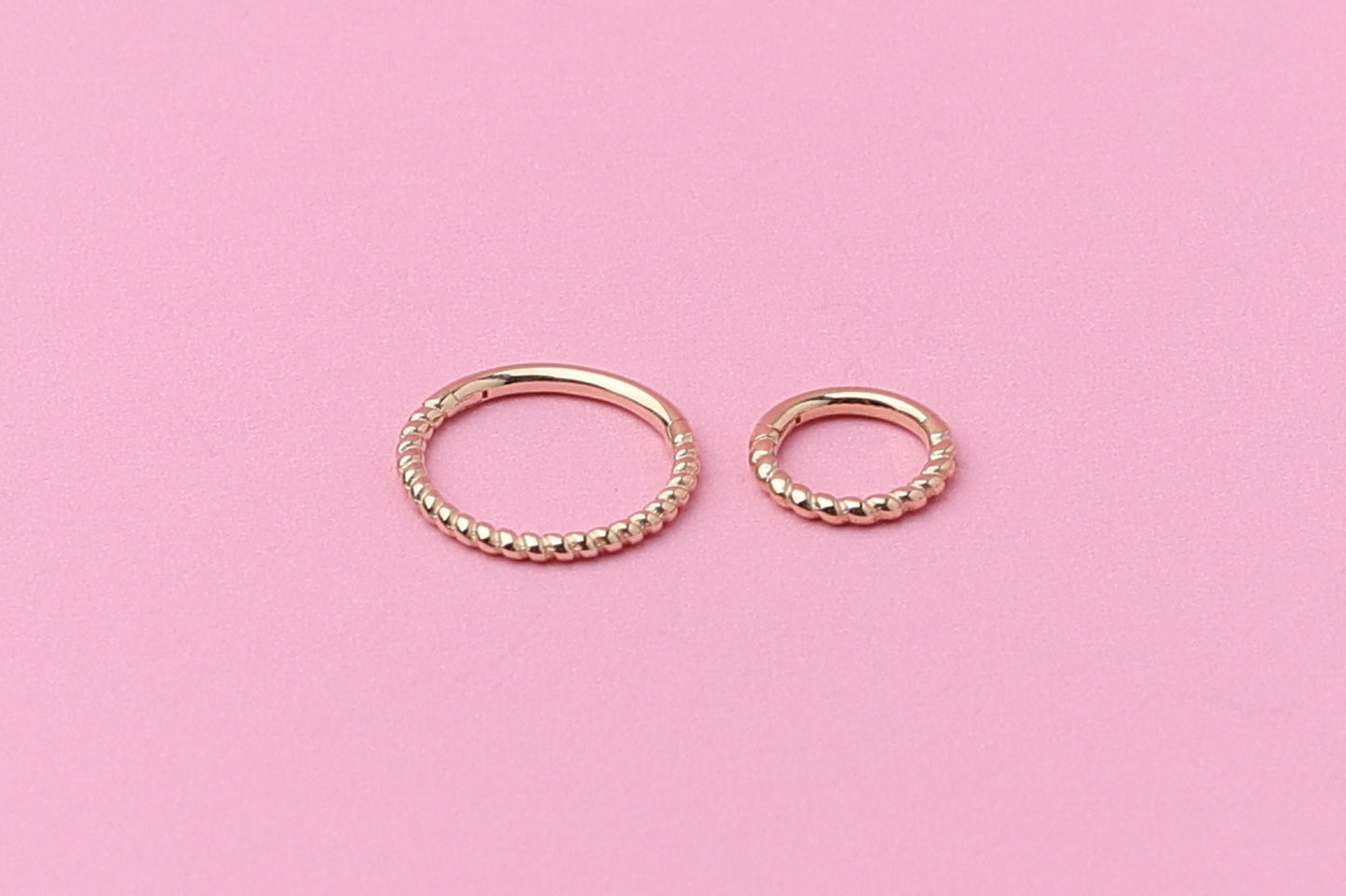 10mm Solid 14K Gold Minimal Daith Hoop, Septum Ring, Helix Hoop, Ear Piercing, 8mm, Septum Jewelry, 16 Gauge 1.2mm Hinged Segment clicker