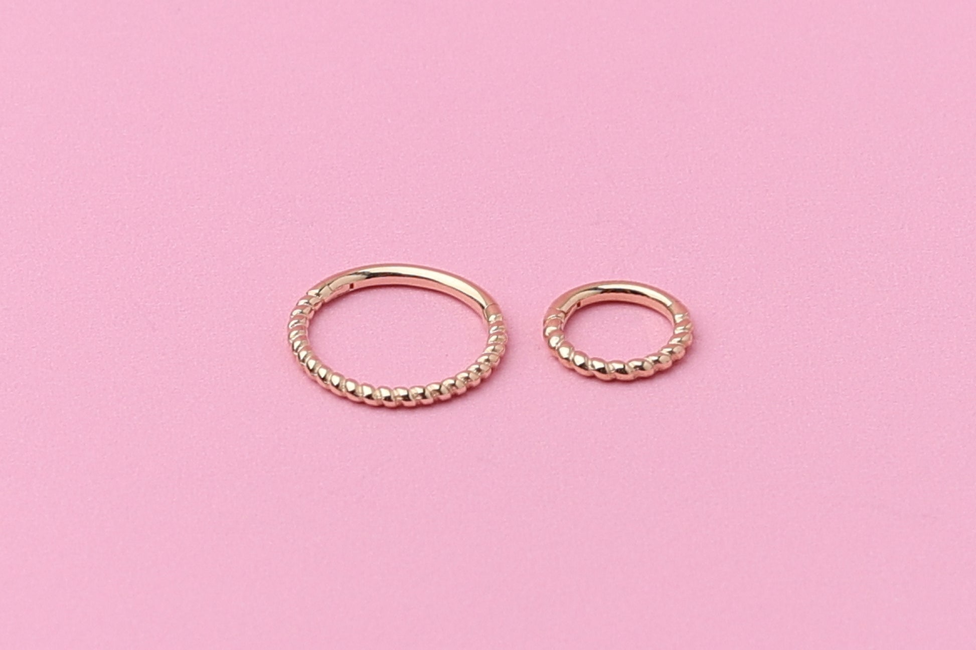 10mm Solid 14K Gold Minimal Daith Hoop, Septum Ring, Helix Hoop, Ear Piercing, 8mm, Septum Jewelry, 16 Gauge 1.2mm Hinged Segment clicker