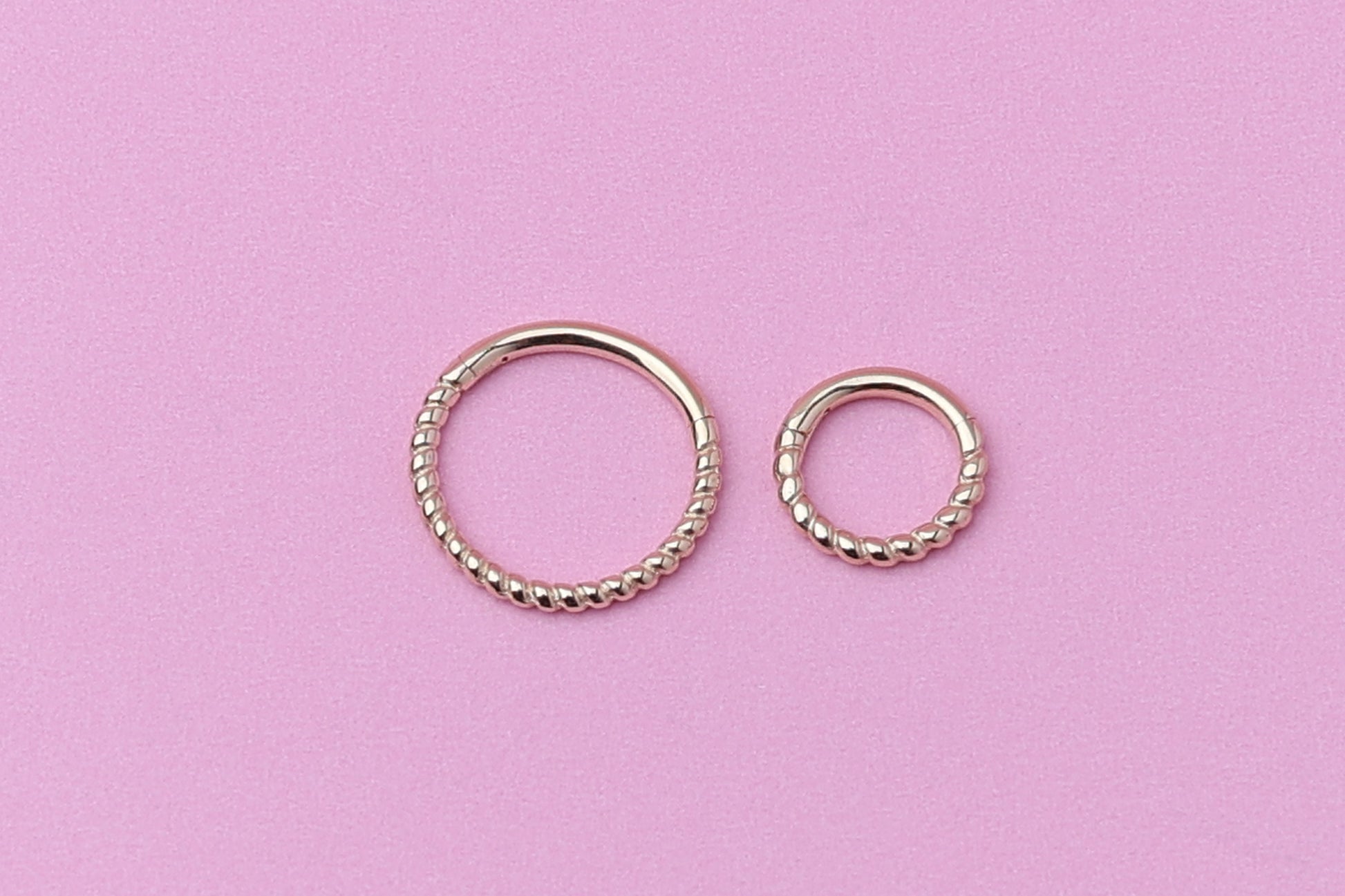 10mm Solid 14K Gold Minimal Daith Hoop, Septum Ring, Helix Hoop, Ear Piercing, 8mm, Septum Jewelry, 16 Gauge 1.2mm Hinged Segment clicker