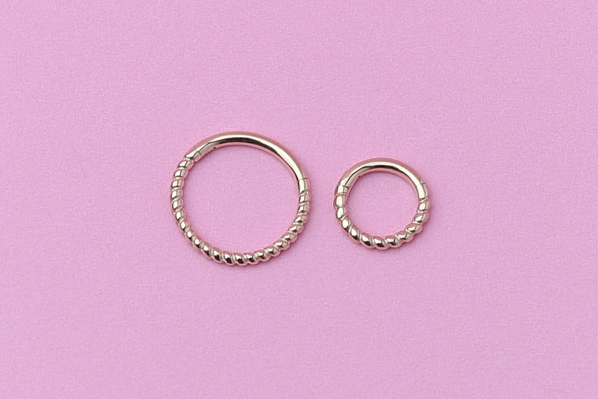 10mm Solid 14K Gold Minimal Daith Hoop, Septum Ring, Helix Hoop, Ear Piercing, 8mm, Septum Jewelry, 16 Gauge 1.2mm Hinged Segment clicker