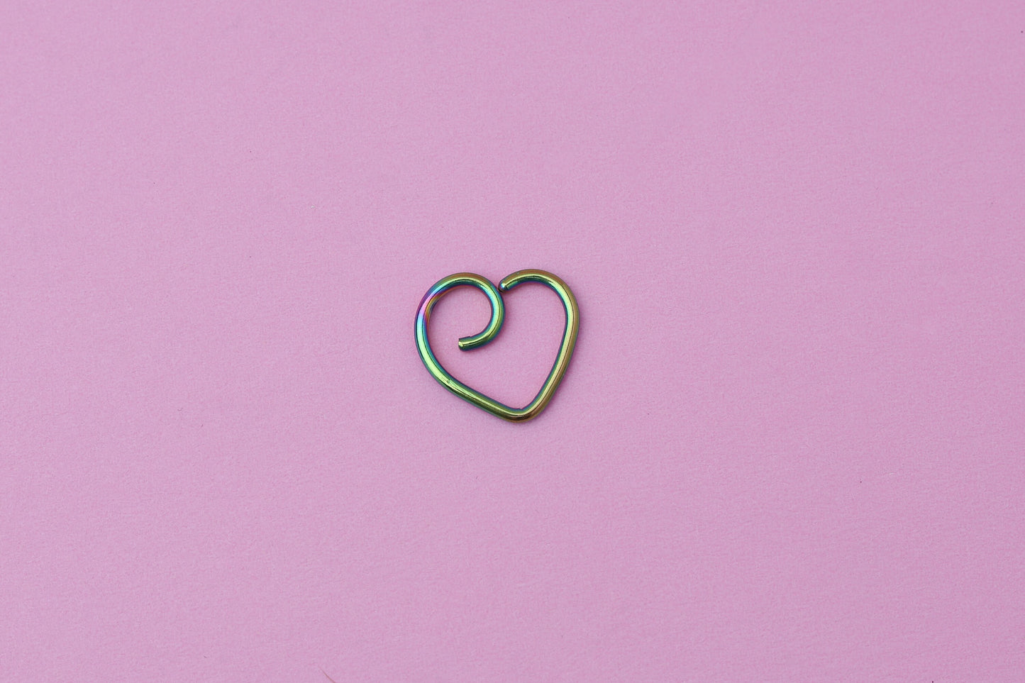 Heart Shaped Daith Hoop, Jewelry for Daith Piercings, Heart Daith Jewelry, Daith Earring