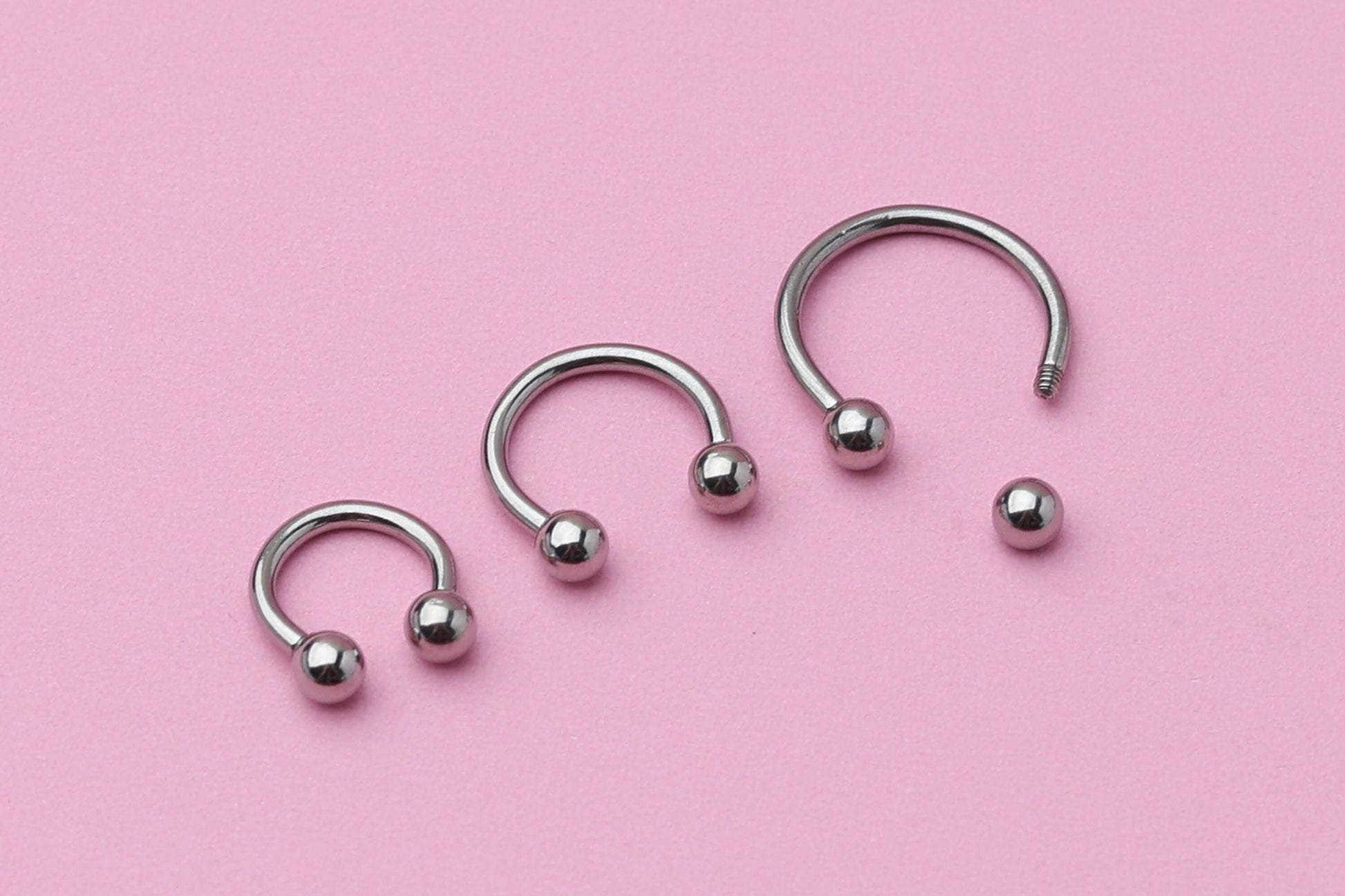 Horseshoe Septum Ring, Cartilage Piercing, Silver Septum Piercing, Helix Piercing, Nose Hoop, Daith Earring, Body Jewelry