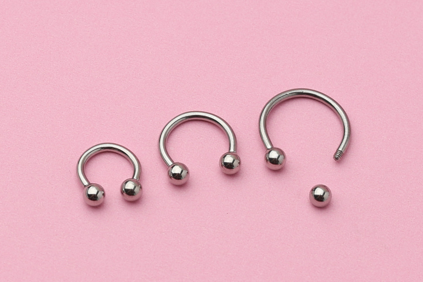 Horseshoe Septum Ring, Cartilage Piercing, Silver Septum Piercing, Helix Piercing, Nose Hoop, Daith Earring, Body Jewelry