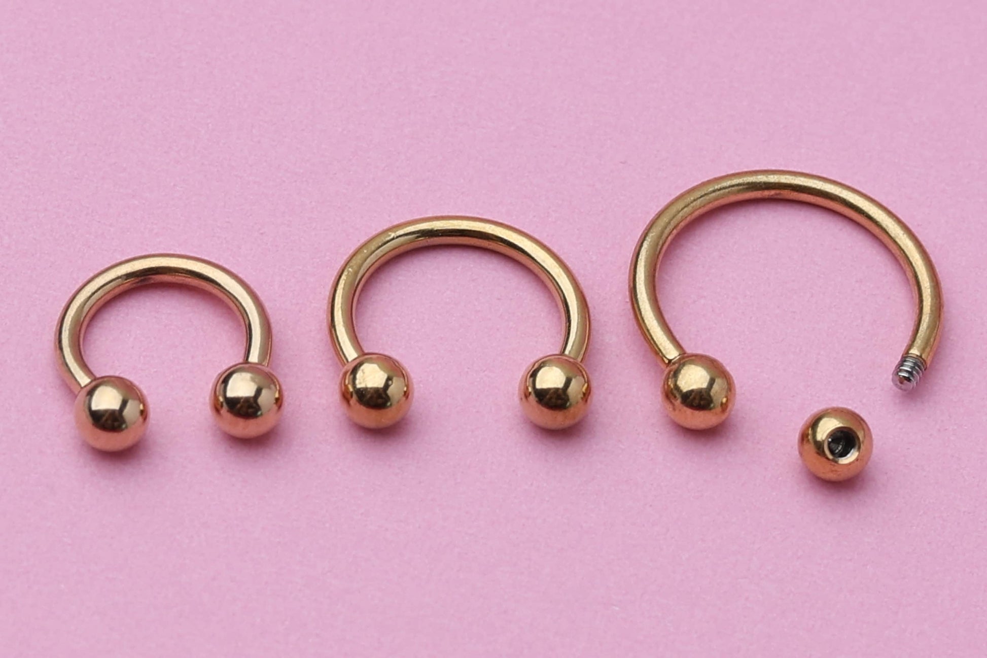 Gold Horseshoe Septum Ring, Cartilage Piercing, Septum Piercing, Helix Piercing, Nose Hoop, Daith Earring, Body Jewelry