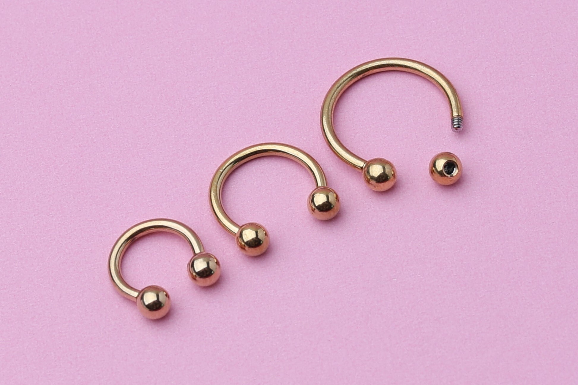 Gold Horseshoe Septum Ring, Cartilage Piercing, Septum Piercing, Helix Piercing, Nose Hoop, Daith Earring, Body Jewelry