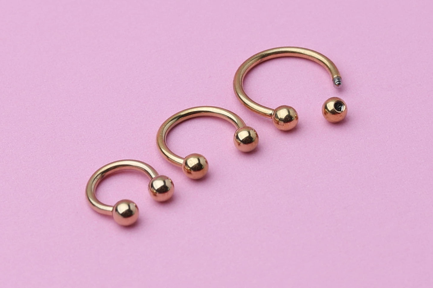 Gold Horseshoe Septum Ring, Cartilage Piercing, Septum Piercing, Helix Piercing, Nose Hoop, Daith Earring, Body Jewelry