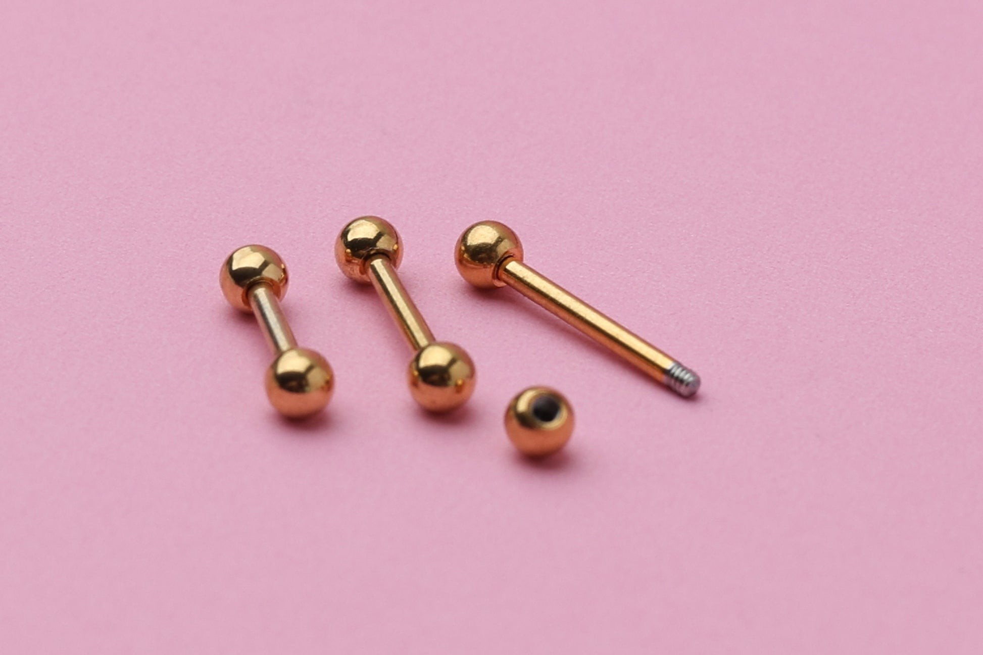 Barbell, Gold Eyebrow Piercing, Nipple Piercing, Rook Piercing, Daith Bar, Lip Piercing, Tongue Jewelry, Helix Piercing