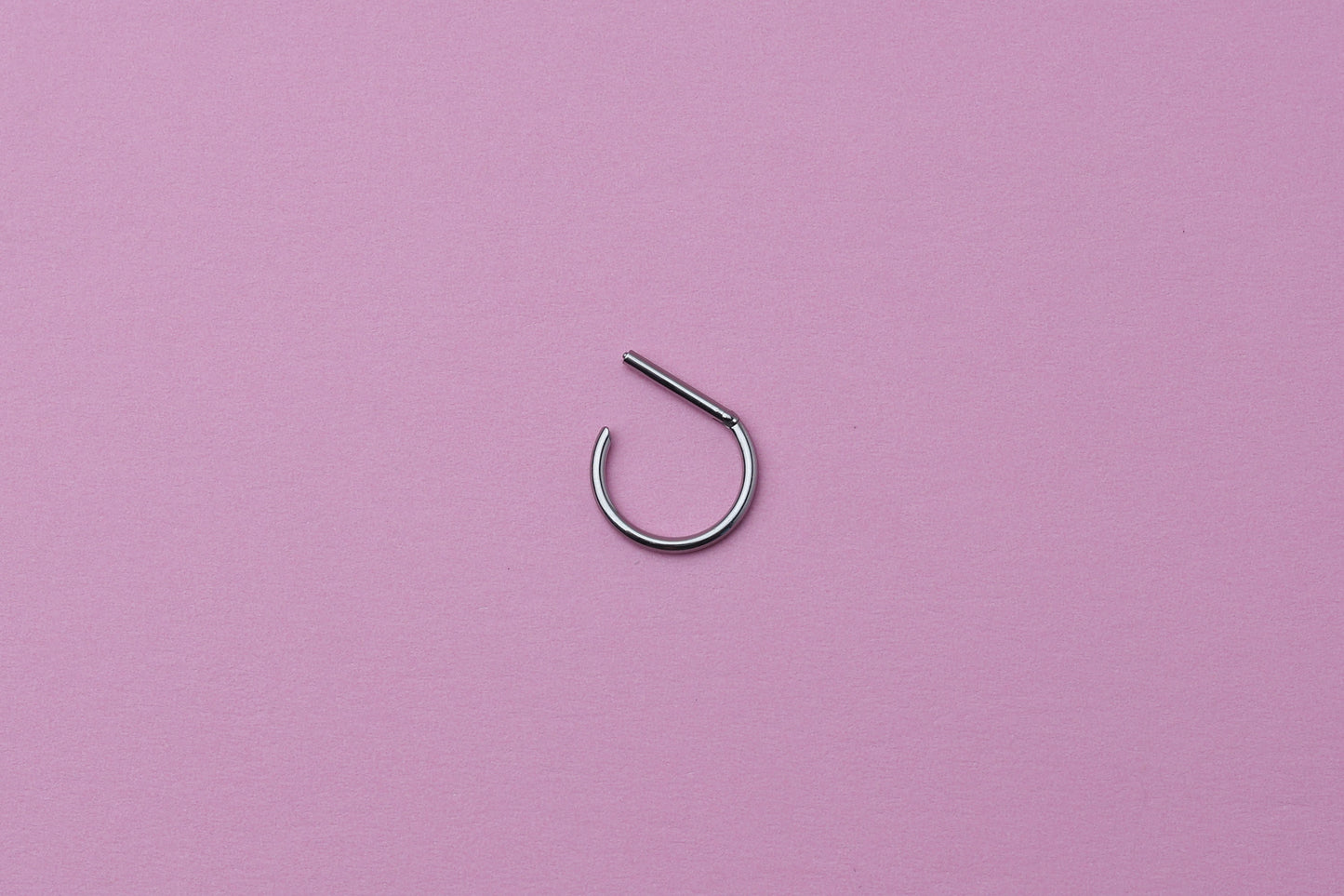 D Shaped Septum Clicker, Septum Jewelry, Unique Septum Ring, Septum Hoop