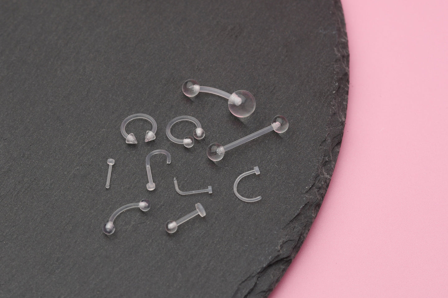 Piercing Retainers for Belly Piercings, Lip Piercings, Nipple Piercings, Nose Piercings and Ear Piercings