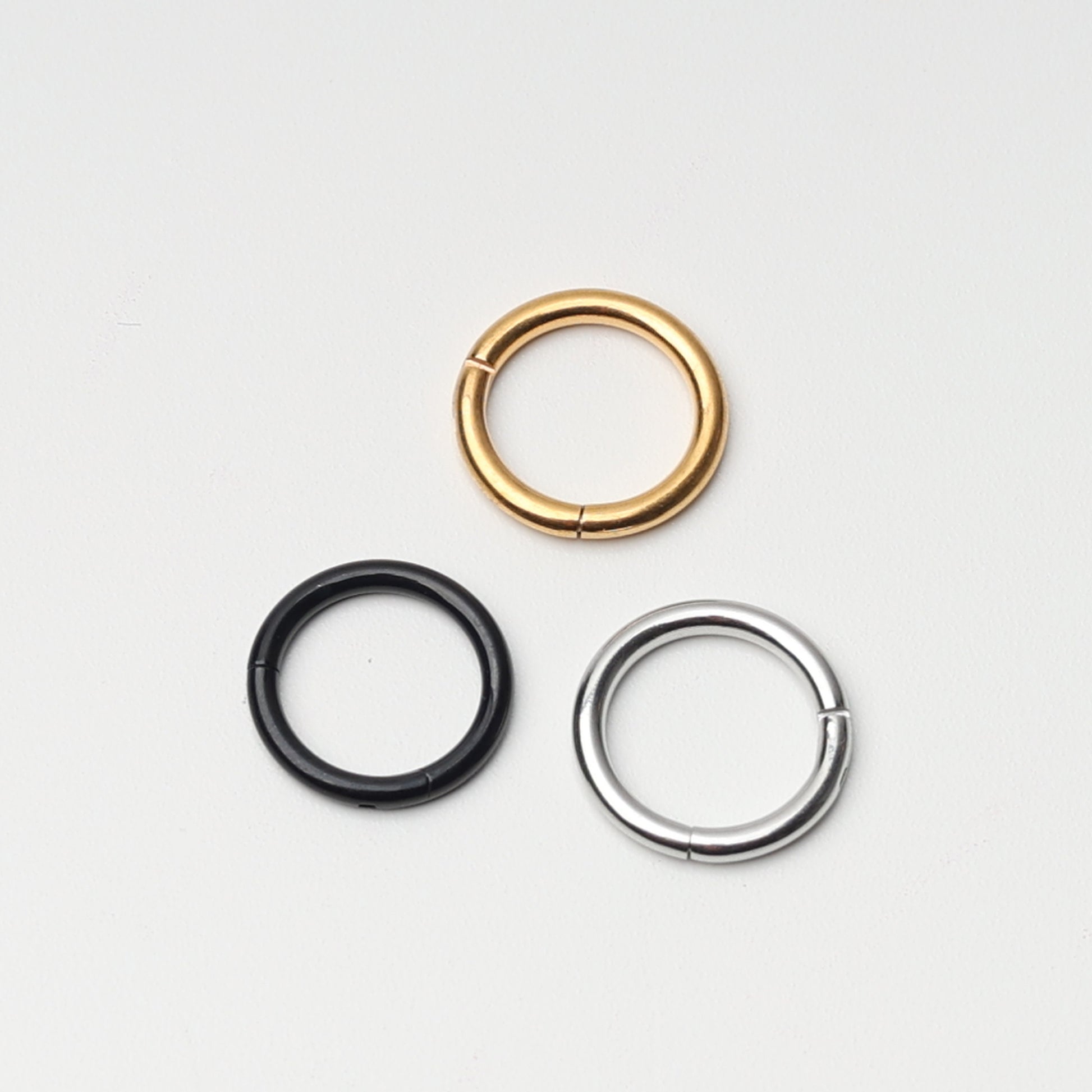 Titanium Clicker Hoops - 18G 1.0mm - Minimal Septum Ring - Ear Clicker Endless Hoops Sleeper Segment clicker - Nose - Conch - Hypoallergenic