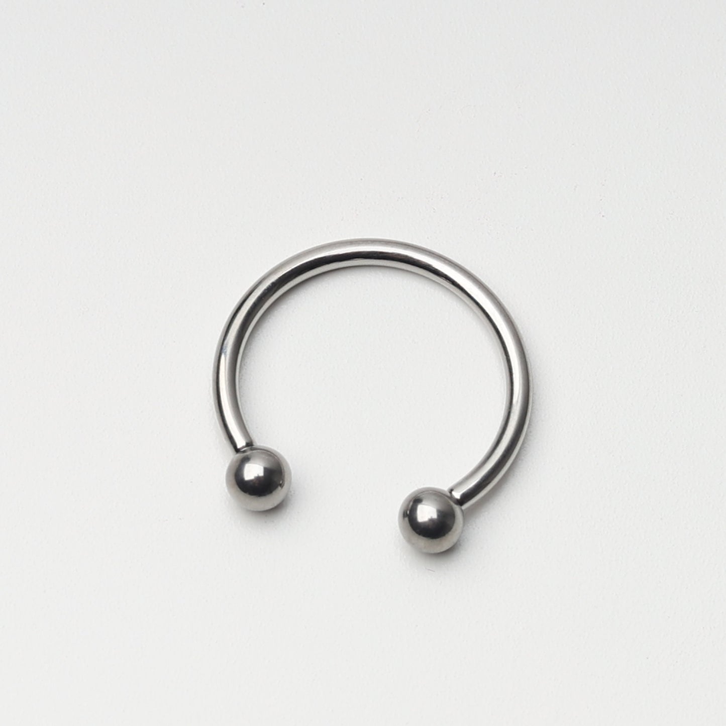 Titanium Internally Threaded Horseshoe Hoop, Implant Grade Titanium Horseshoe Barbell, Titanium Septum Ring, Eyebrow Ring, Cartilage Earring