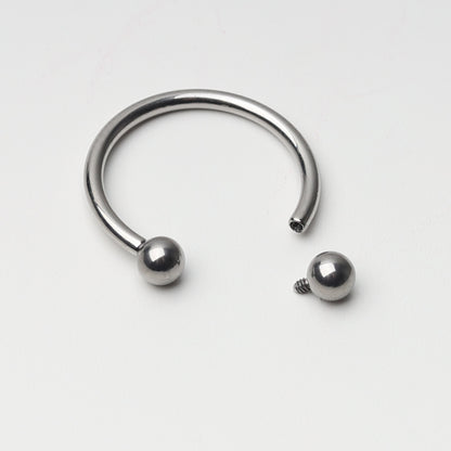 Titanium Internally Threaded Horseshoe Hoop