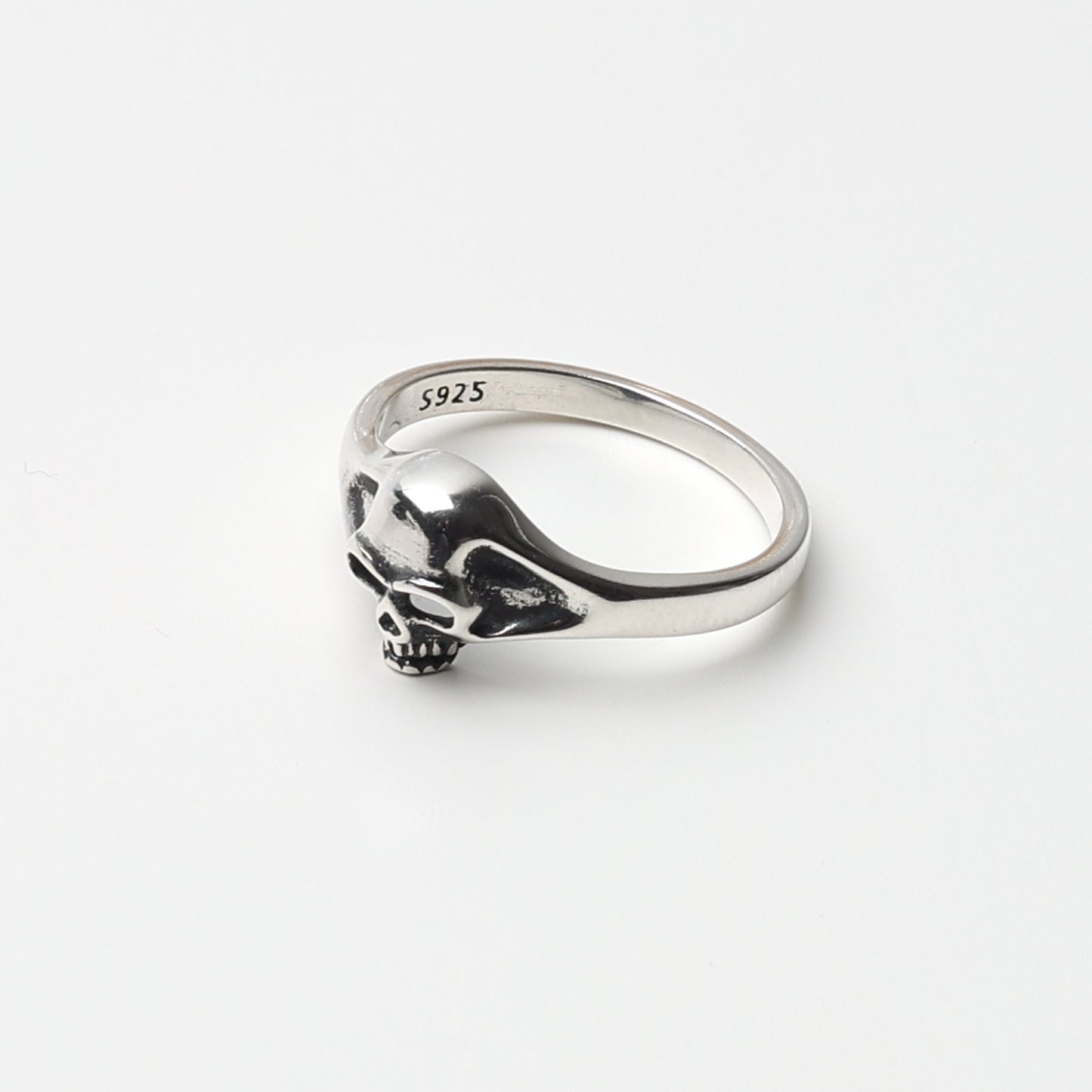 Sterling Silver Skull Ring, Tiny Silver Skull Ring, Minimalist, Minimal, 925, Goth Ring, Biker, Alternative