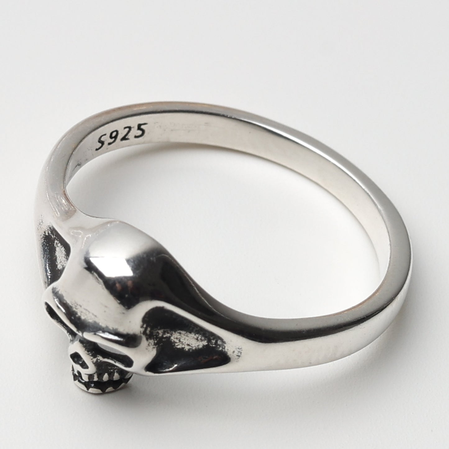 Sterling Silver Skull Ring, Tiny Silver Skull Ring, Minimalist, Minimal, 925, Goth Ring, Biker, Alternative