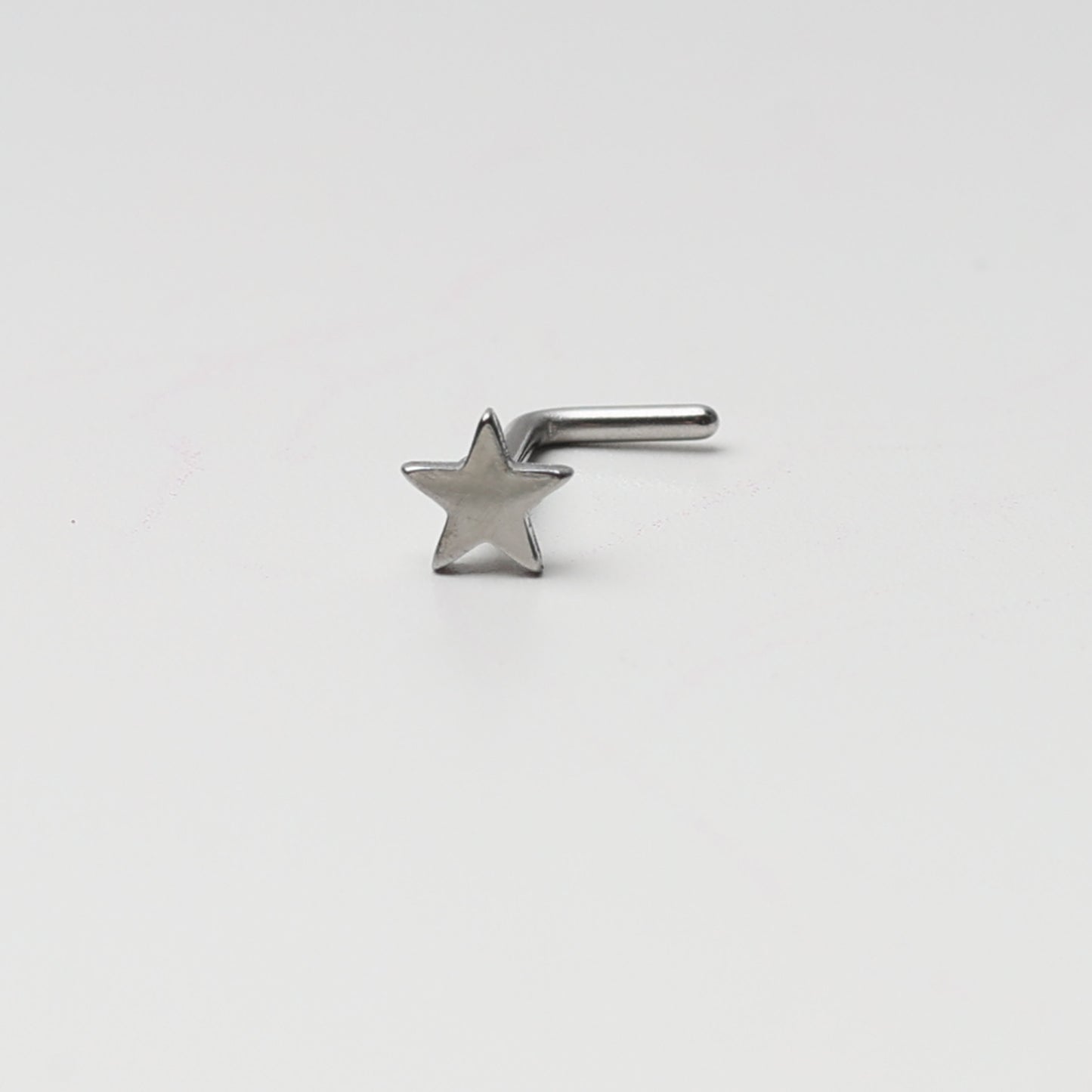 Star Shaped Nose Stud, Stainless Steel Nose Jewelry, L Shaped Nose Stud, Nostril Jewelry, Nose Piercing