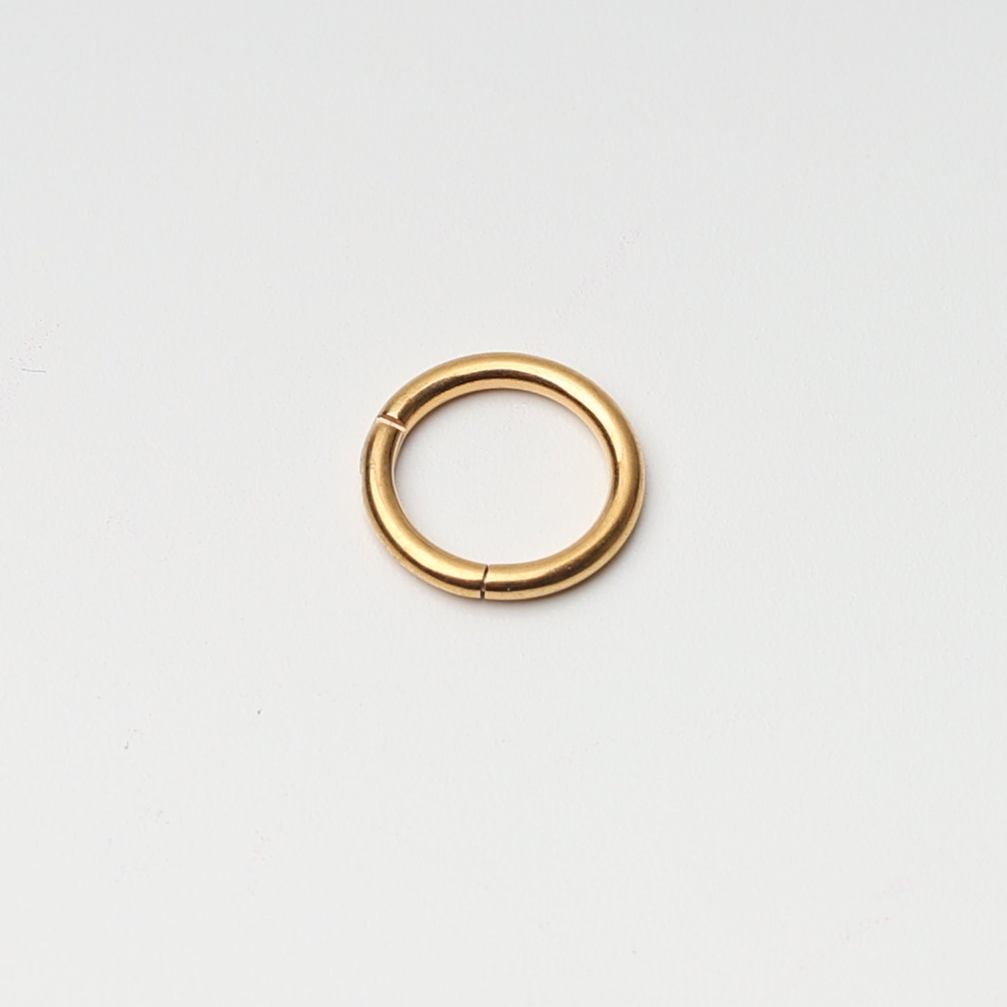 1.0mm 18 Gauge Gold Minimal Septum Ring, Earring, Titanium - 6mm, 8mm, 10mm, 12mm Septum clicker - Hinged Segment clicker, helix hoop,daith