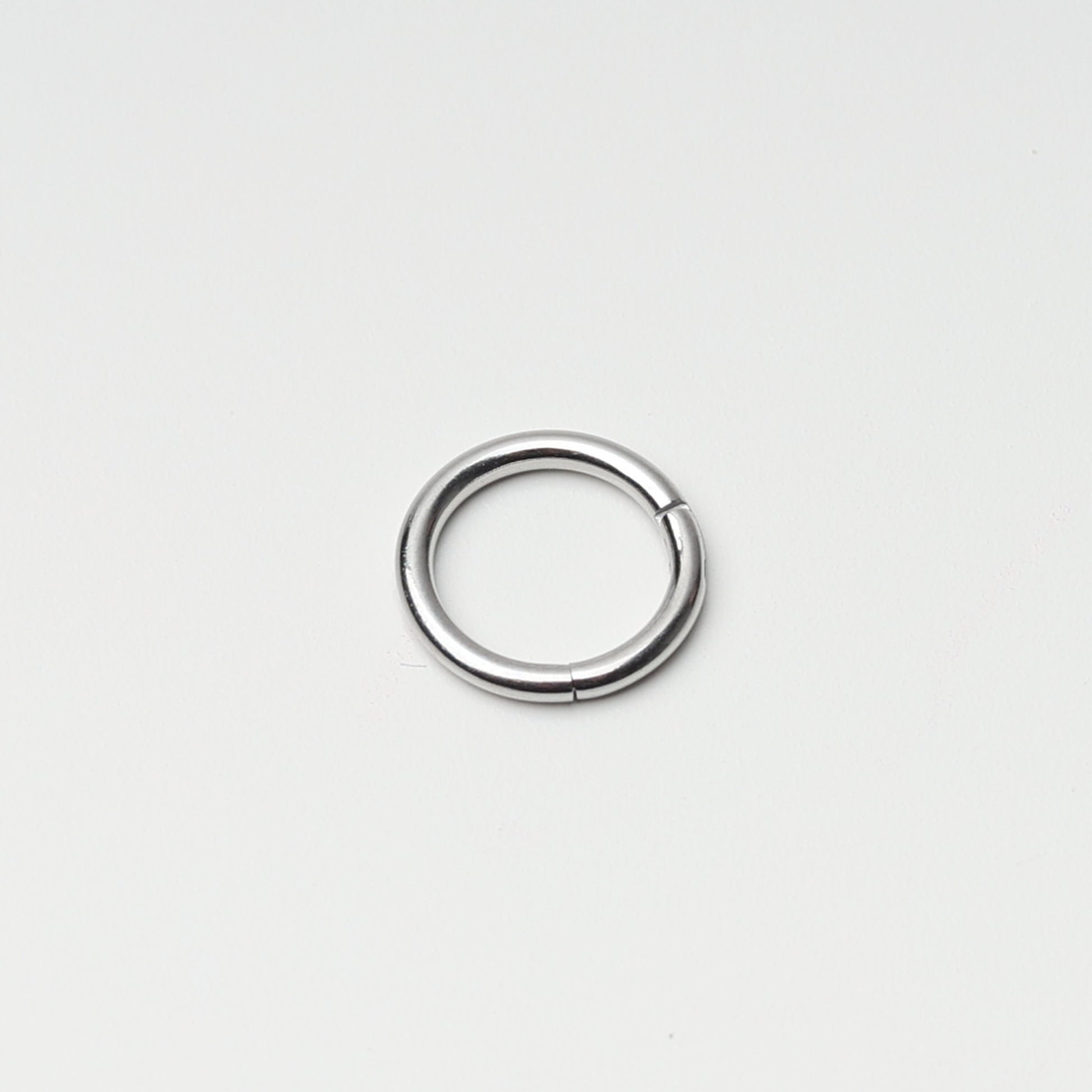 1.0mm 18 Gauge Gold Minimal Septum Ring, Earring, Titanium - 6mm, 8mm, 10mm, 12mm Septum clicker - Hinged Segment clicker, helix hoop,daith