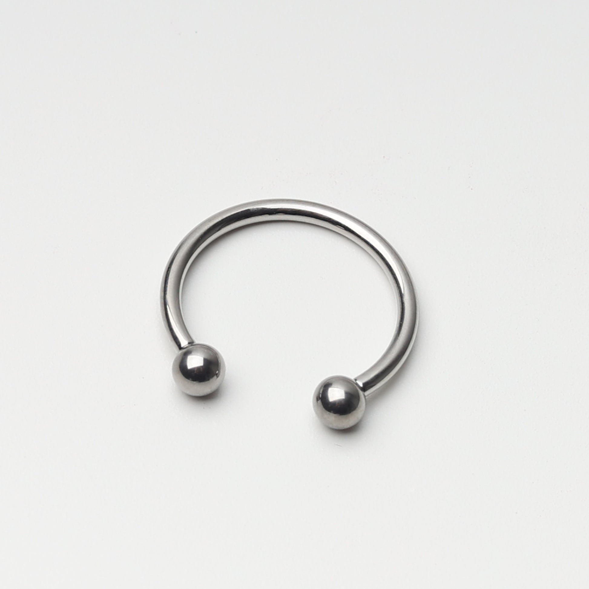 Titanium Internally Threaded Horseshoe Hoop, Implant Grade Titanium Horseshoe Barbell, Titanium Septum Ring, Eyebrow Ring, Cartilage Earring