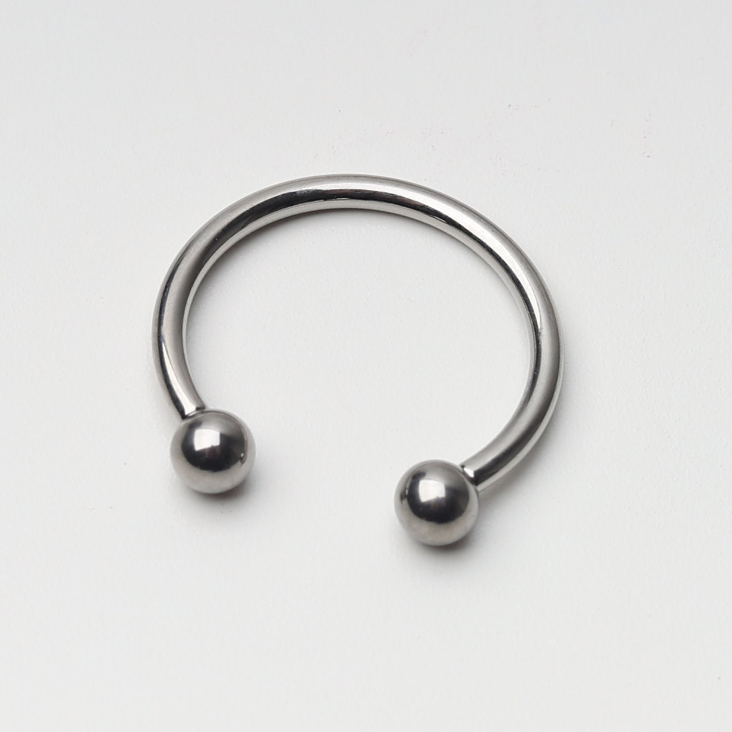 Titanium Internally Threaded Horseshoe Hoop, Implant Grade Titanium Horseshoe Barbell, Titanium Septum Ring, Eyebrow Ring, Cartilage Earring