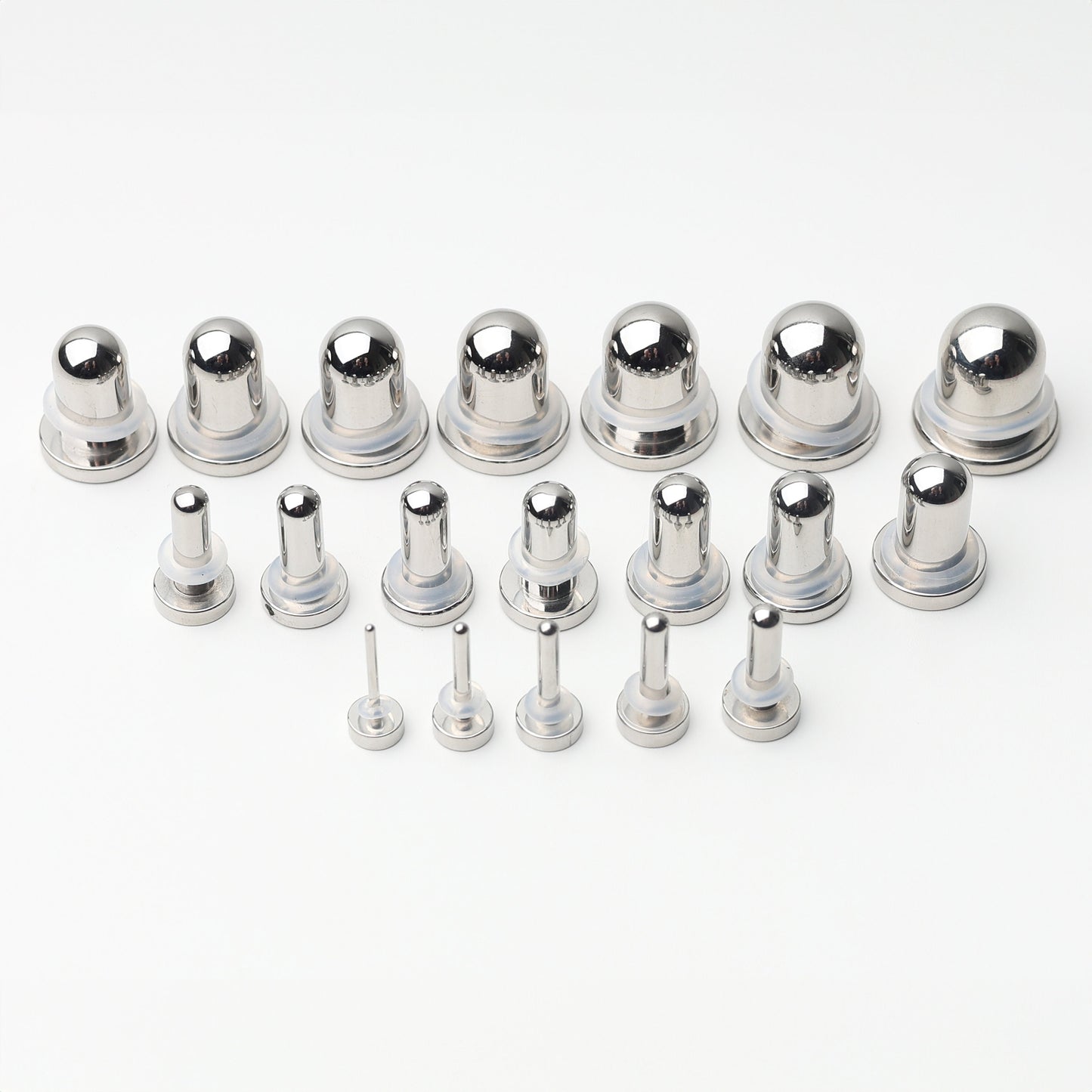 Dead Stretching Kit, Pain-free 0.5mm Jump Ear Stretching Kit, 1mm (18g) - 10mm (00g), Ear Gauges, Surgical Steel, Stretched Ears