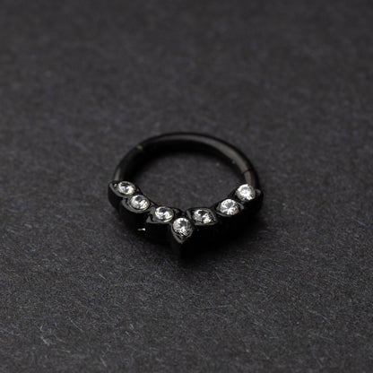 Ornate Jewelled Septum Ring