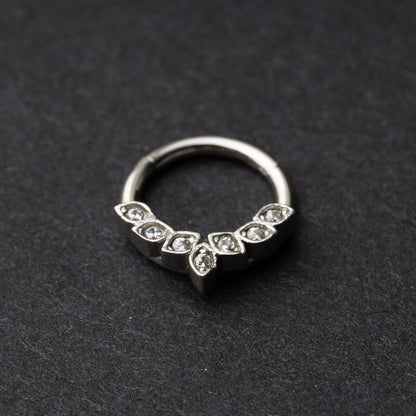 Ornate Jewelled Septum Ring