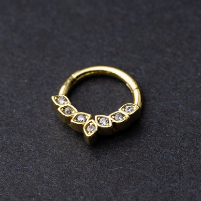 Ornate Jewelled Septum Ring