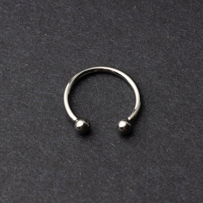 Titanium Internally Threaded Horseshoe Hoop