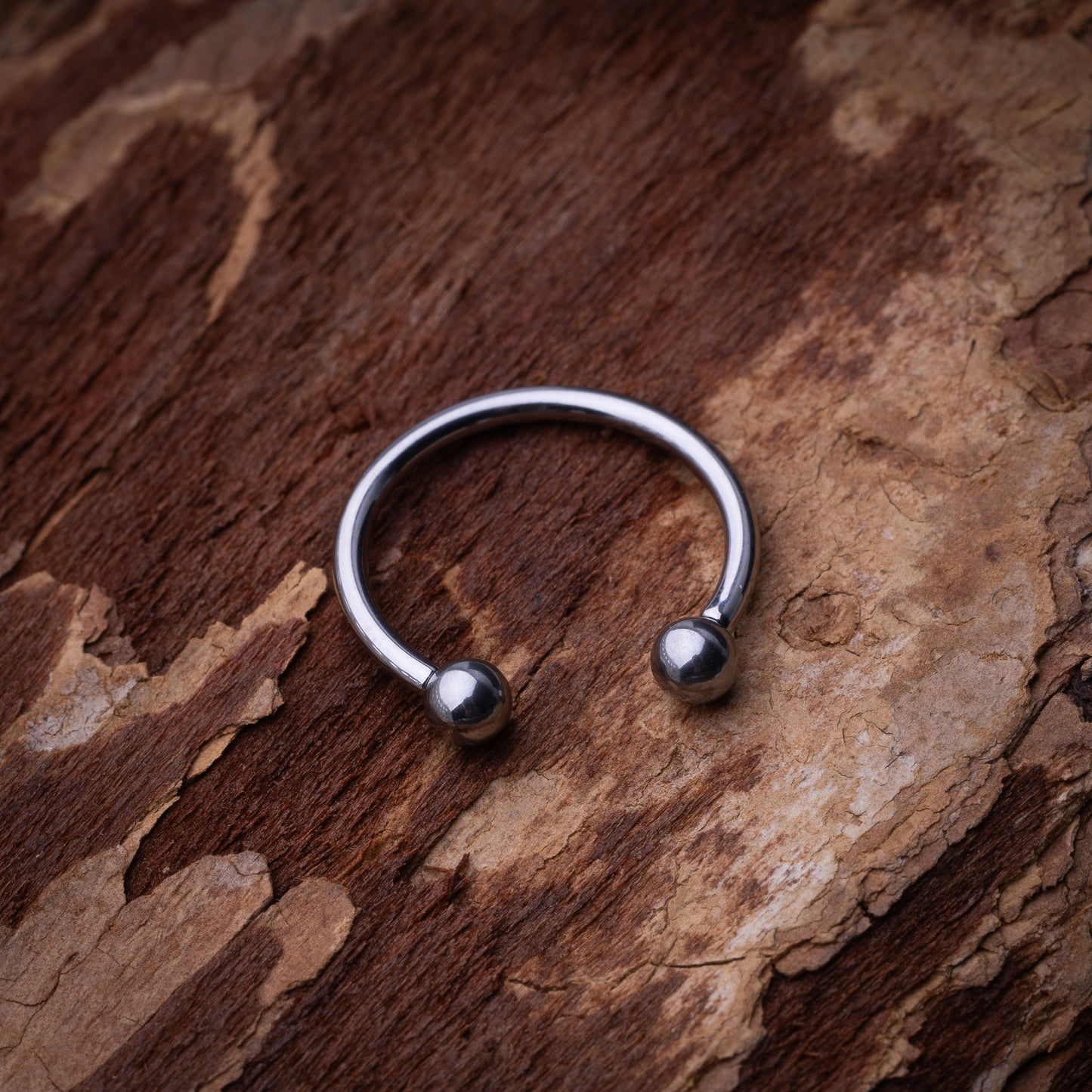 Titanium Internally Threaded Horseshoe Hoop