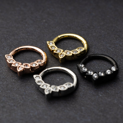 Ornate Jewelled Septum Ring