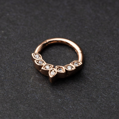 Ornate Jewelled Septum Ring