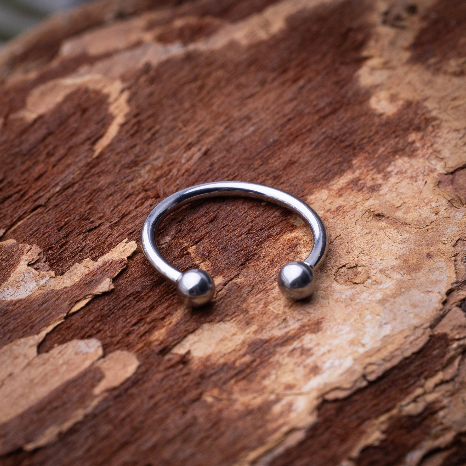 Titanium Internally Threaded Horseshoe Hoop