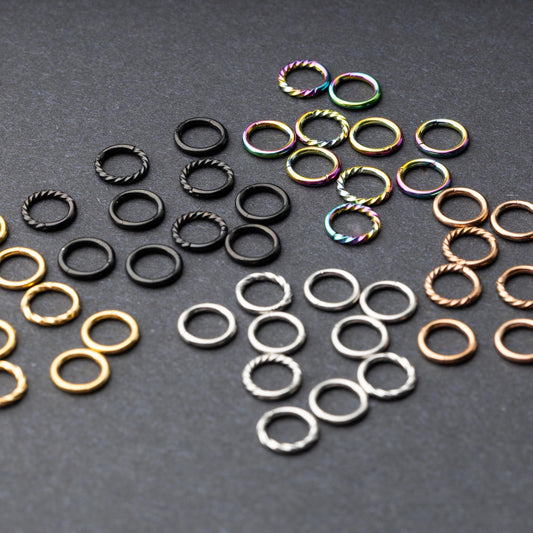 Stackable Hoops Multi Ring Stack For Stretched Ears