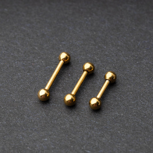 Small Gold Barbell